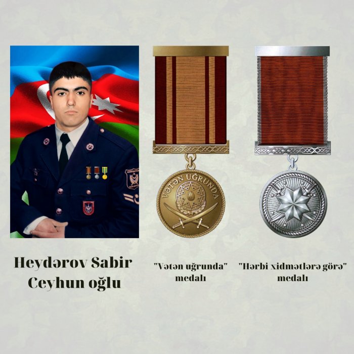 Şəhid Heydərov Sabir Ceyhun oğlu.