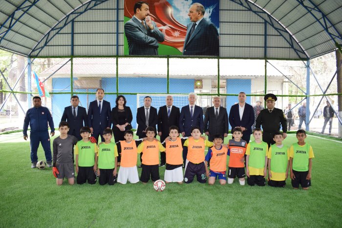 Cəlilabad şəhərində üstüörtülü minifutbol meydançası istifadəyə verilib.