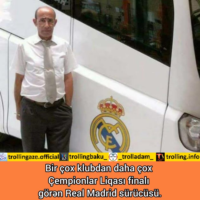 Real Madridin sürüçüsü.