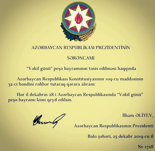 “Vəkil günü”