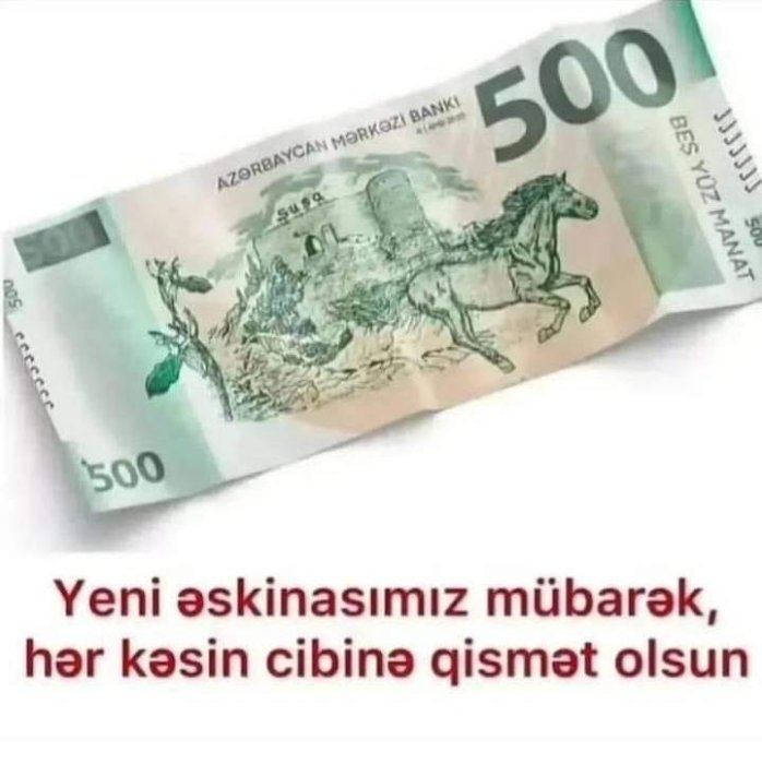 500 manat......