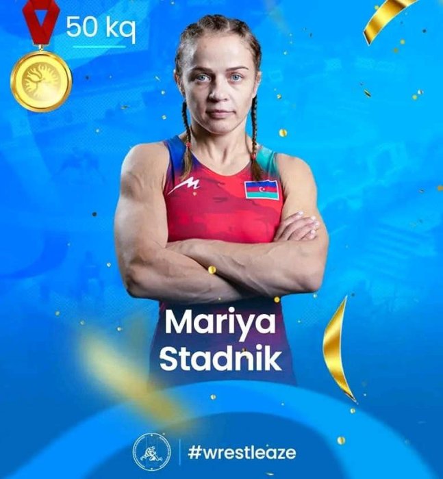 Polşanın paytaxtı Varşavada keçirilən güləş üzrə “Poland Open” turnirində idmançımız Mariya Stadnik (50 kq) qızıl medal qazanıb. Təbriklər!