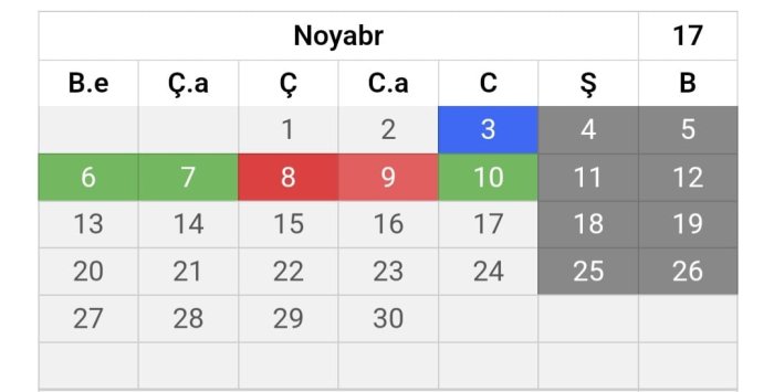Şagirdlərimiz noyabr ayında demək olar ki, dərsə getməyəcək. Şagirdlərimiz noyabr ayında demək olar ki, dərsə getməyəcək.