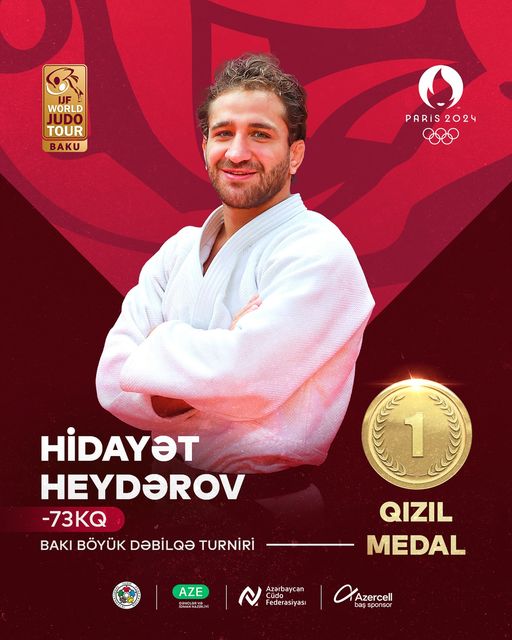 Hidayət Heydərov qızıl medal qazandı.