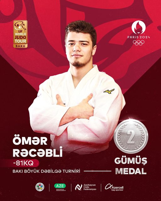 Ömər Rəcəbli gümüş medal qazandı.