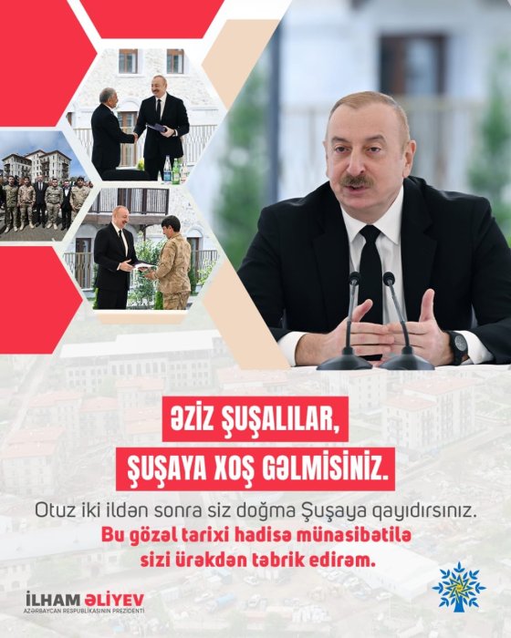 Şuşaya xoş gəlmisiniz.