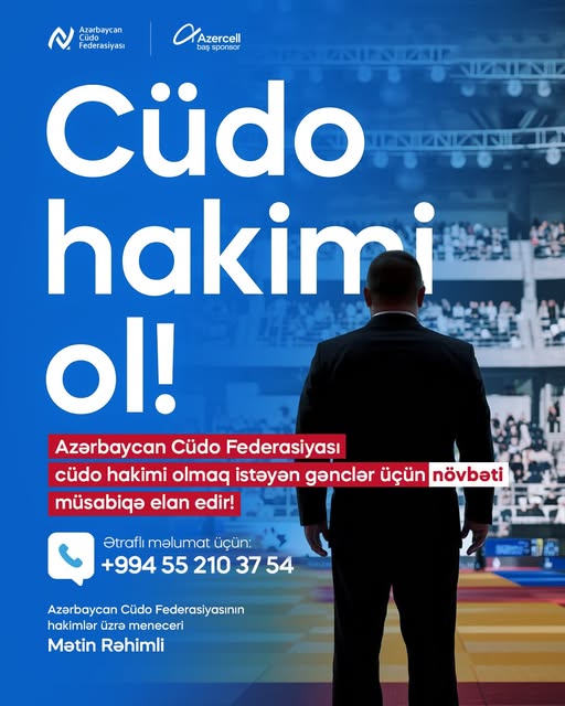Gələcək Cüdo Hakimlərini Axtarırıq ! Gələcək Cüdo Hakimlərini Axtarırıq !