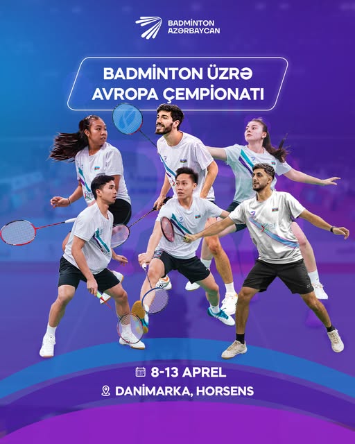 Azərbaycan badminton üzrə Avropa çempionatında ilk dəfə 4 kateqoriyada təmsil olunacaq! Azərbaycan badminton üzrə Avropa çempionatında ilk dəfə 4 kateqoriyada təmsil olunacaq!