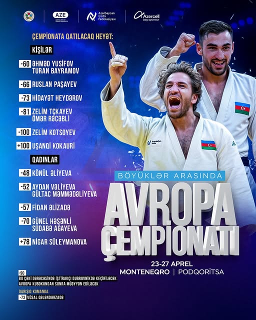 Avropa çempionatının heyəti açıqlandı. Avropa çempionatının heyəti açıqlandı.