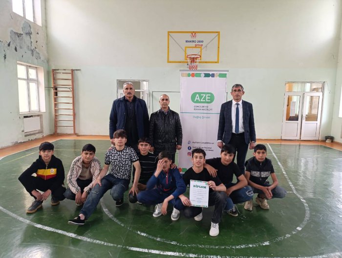 Şamaxı THT liseyinin basketbol kamandası 3- cü yerə layiq görülmüşdür.