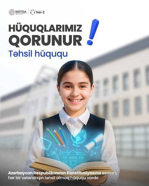 Azərbaycan Respublikasının Konstitusiyasının 42-ci maddəsinə əsasən. Azərbaycan Respublikasının Konstitusiyasının 42-ci maddəsinə əsasən.