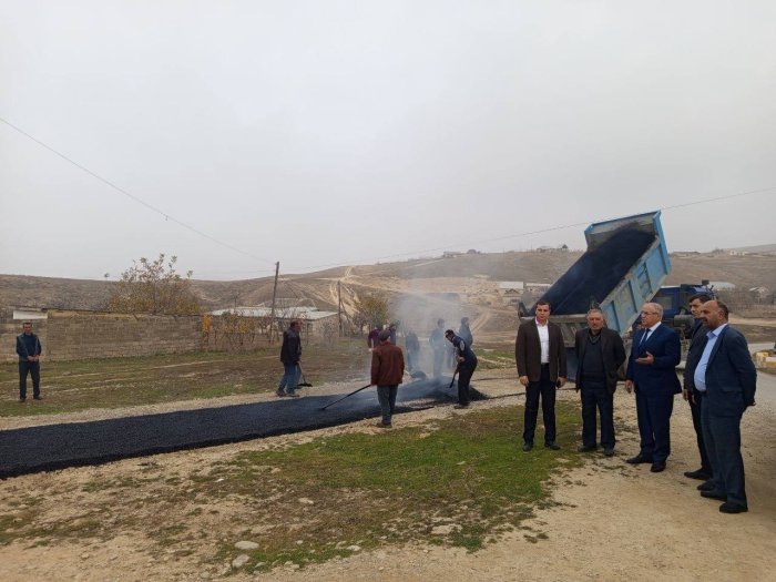 Kənddaxili yollar asfaltlanır.