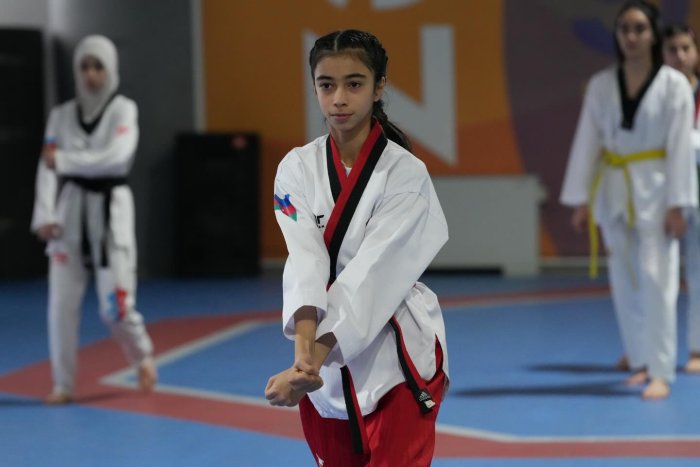 Azərbaycan Taekvondo Federasiyasının dəstəyi ilə Abşeron Olimpiya Kompleksində Demo team (nümunəvi çıxış komandası) üzrə açıq məşq keçirilib.